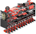 Large Power Tool Organizer Wall Mount-12 Drill Holder, Metal Heavy Duty Garage by VeyFolzinst