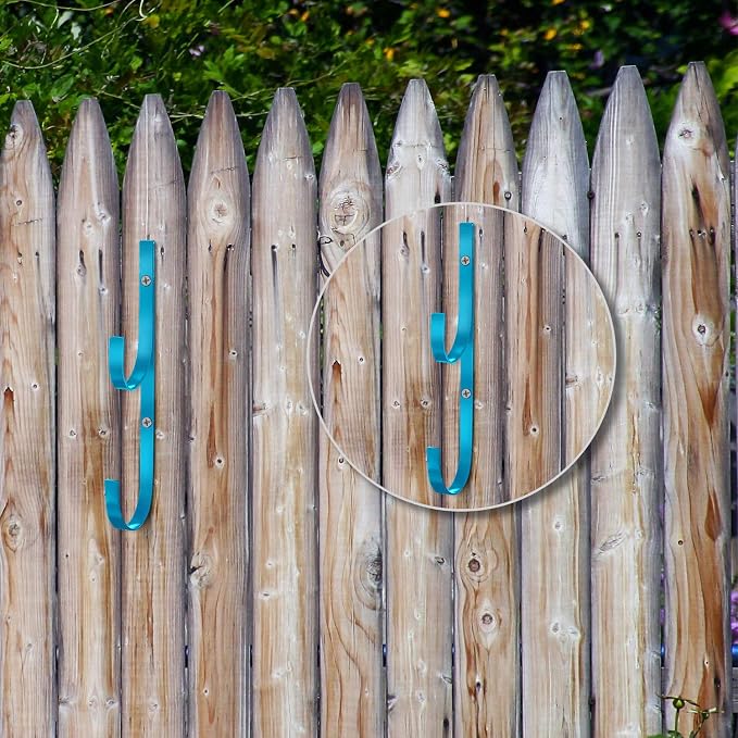 6 Pieces Pool Pole Hook Hanger Swimming Metal Brackets Pool Hook - Image 4