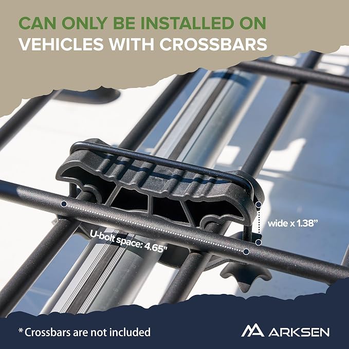 ARKSEN 84 x 39 x 6 Inch Universal 150LB Heavy Duty Roof Rack Cargo - Image 4