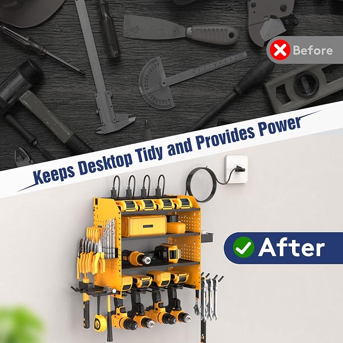 Heavy Duty Power Tool Organizer Wall Mount - Image 6