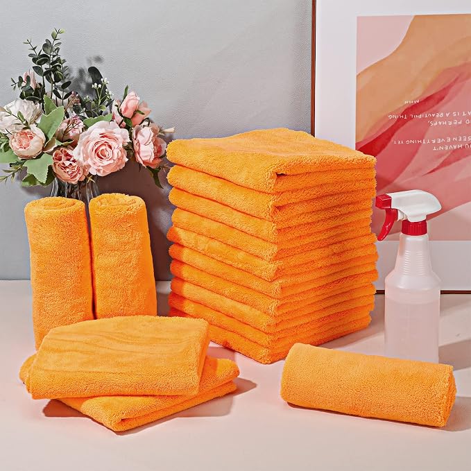Shimeyao 30 Pcs Edgeless Microfiber Plush Towels - Image 5