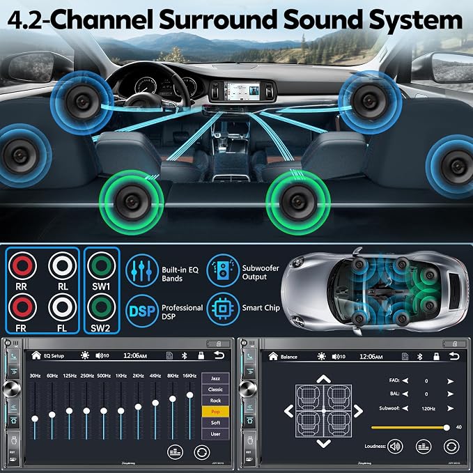 QLED Double Din Car Stereo - Image 3