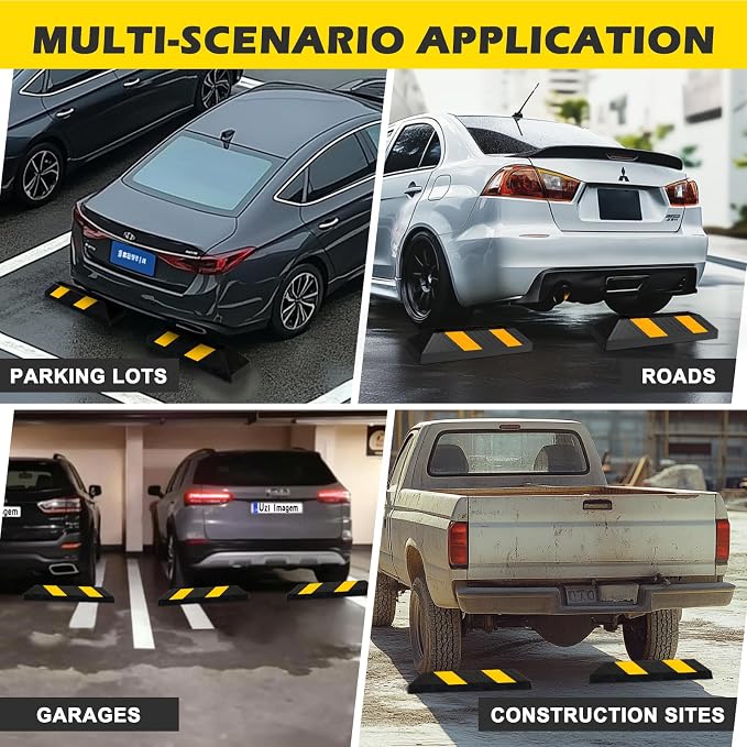 20" Rubber Parking Curb Stop, Car Stopper - Image 7