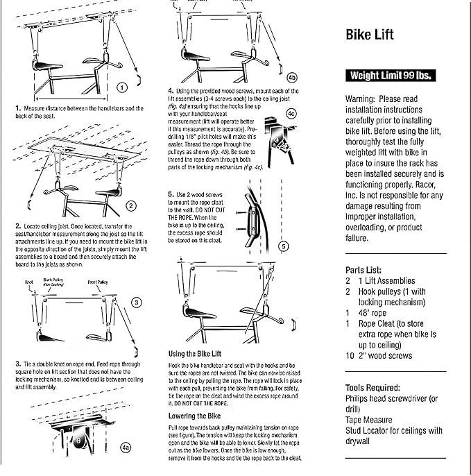 Cargo Box Ceiling Hoist – Garage Pulley Lift System - Image 5