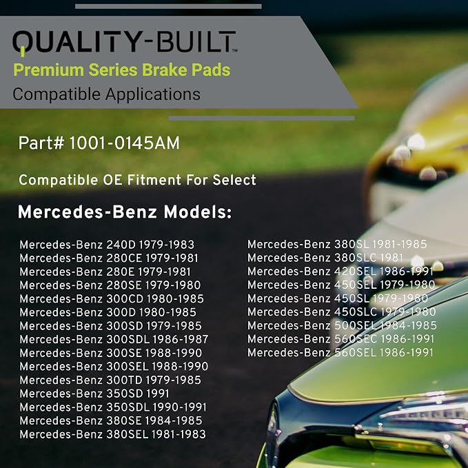 Premium Semi-Metallic Front Brake Pads Compatible - Image 3