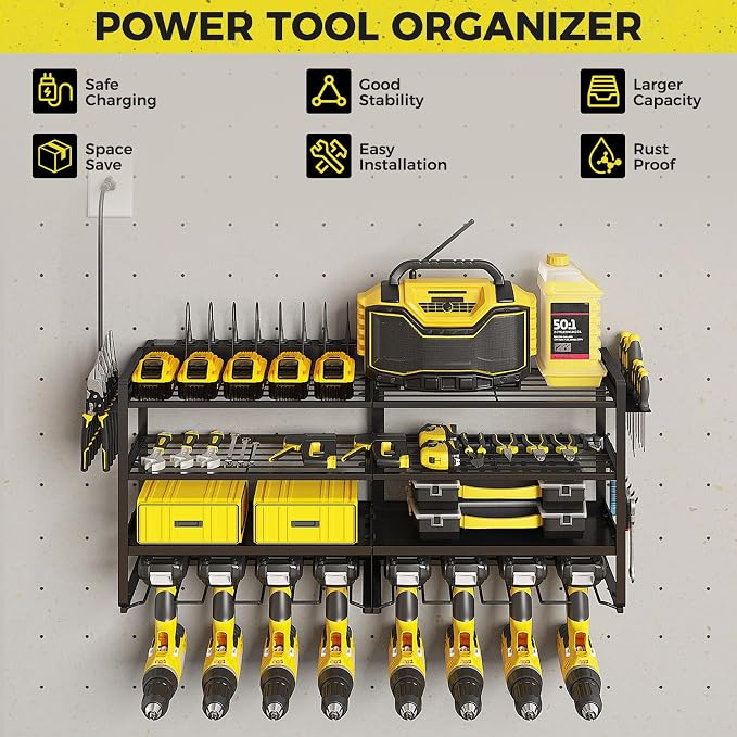 2 Pack Power Tool Organizer Wall Mount - Image 2