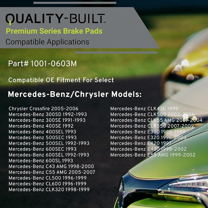 Premium Semi-Metallic Rear Brake Pads Compatible - Image 3