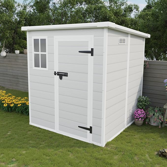 MyVoice 6x6 FT Outdoor Resin Storage Shed - Image 12