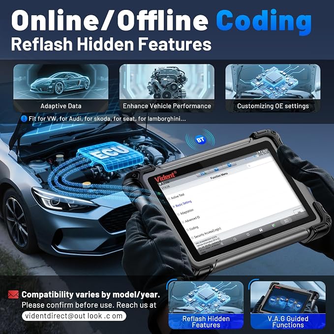 OBD2 Scanner Topology Mapping, VIDENT iSmart 800PRO BT Wireless Bidirectional - Image 7