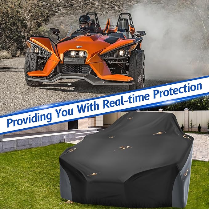 Polaris Slingshot Cover, Waterproof Windproof Sunproof Outdoor Protection - Image 4