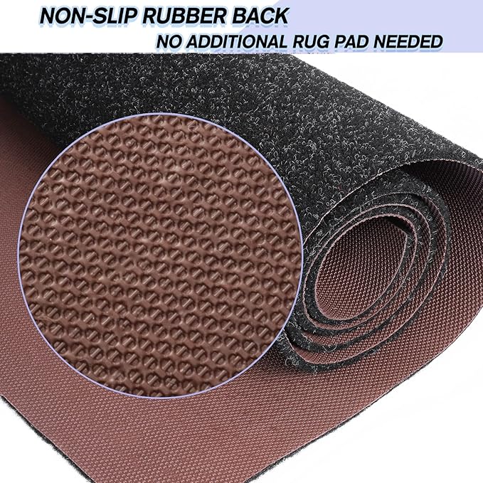 Custom Size Backed Non-Slip Area Rugs Runner, Easy Clean, Waterproof Runner - Image 4