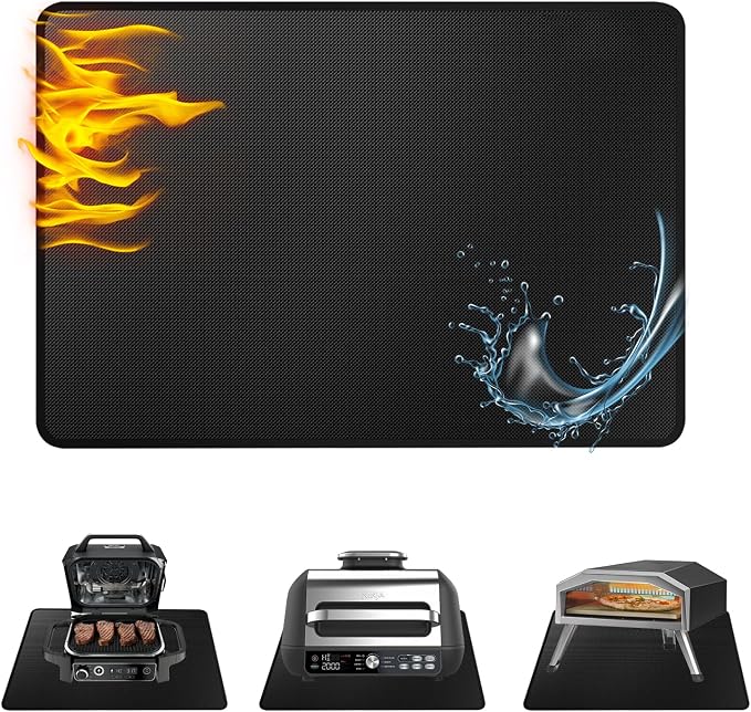 Heat Resistant Grill Mat, 15 x 18 inches Double-sided fireproof and waterproof by Unknown