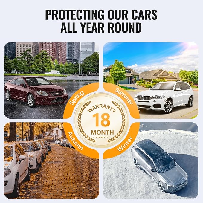 30 Layers SUV Car Cover for Automobiles All Weather Waterproof, Outdoor - Image 7