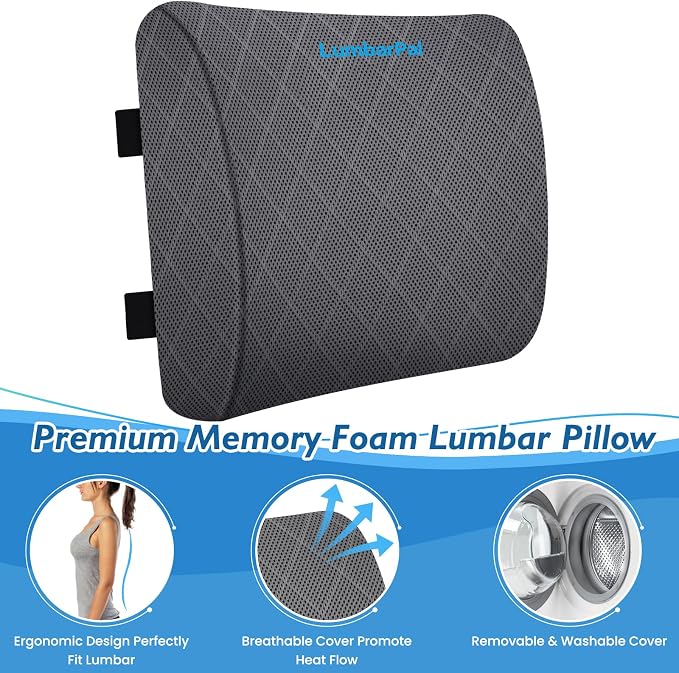 Lumbar Support Pillow for Office Chair Back Support Lumbar Pillow for Car - Image 3