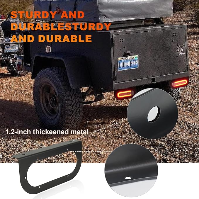 Agrieyes Trailer Lights with Bracket, Oval LED Trailer Lights with Sequential - Image 4