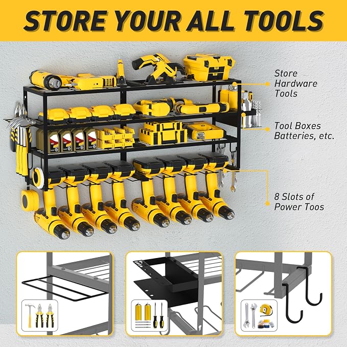Large Power Tool Organizer Wall Mount - Image 4