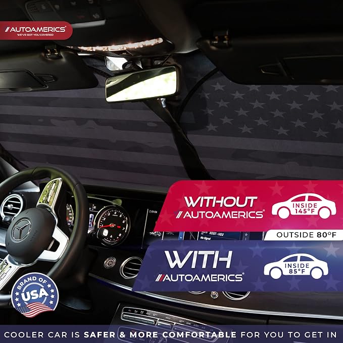 Autoamerics Truck Windshield Sun Shade - Image 6