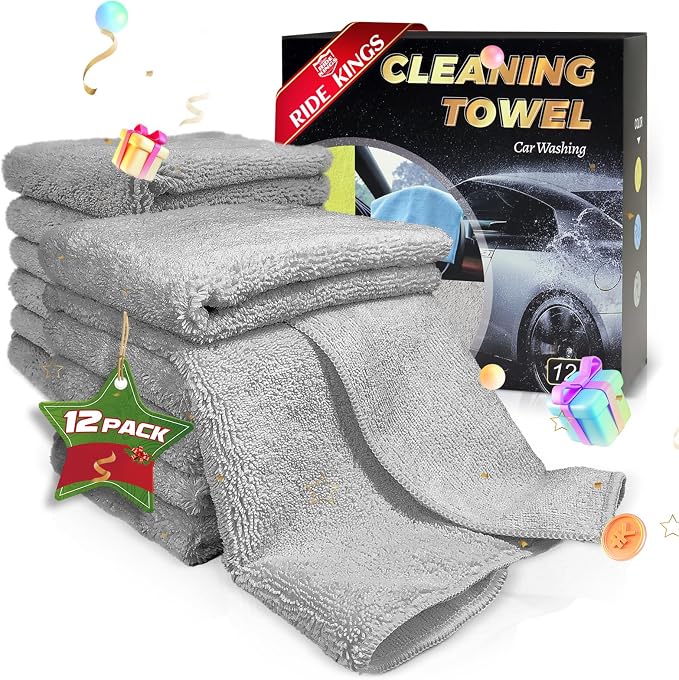 Drying Towels, Car Wash Cleaning Towel Extra Soft, Reusable and Durable by RIDEKINGS