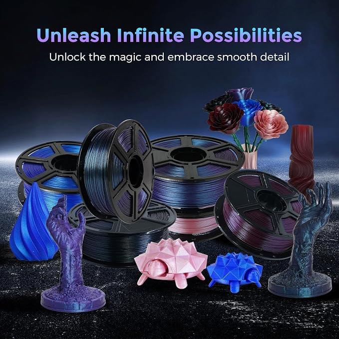 FLASHFORGE PLA Filament 1.75mm +/- 0.02mm Upgraded Nebula Purple, Color - Image 3