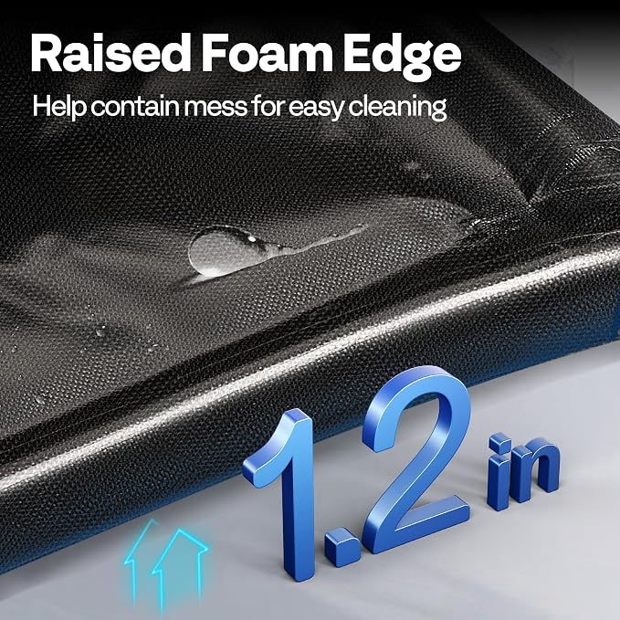 VIVOHOME Containment Mat with Stay Put Corner, PVC Garage Mats - Image 5