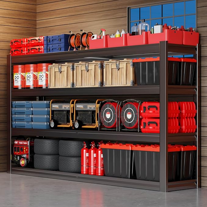 67" Wide Garage Shelving Unit, Heavy Duty Garage Storage Shelves, 3500 LBS - Image 7