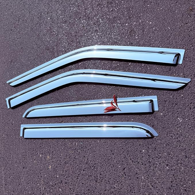 Chrome Side Window Visors Vent Deflector - Image 4