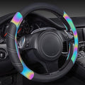 CAR PASS Line Rider Microfiber 15.5-16 Inch Leather Sporty Steering Wheel Cover by CARPASS