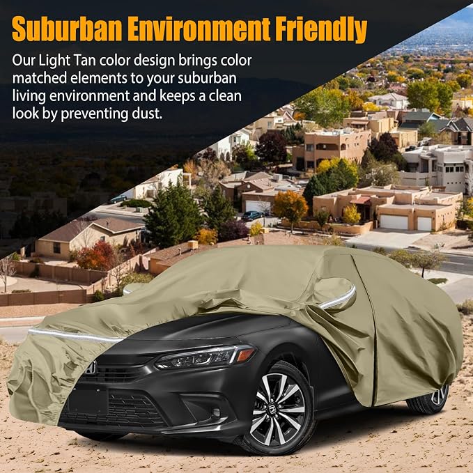 Waterproof Car Covers Replace for 2007-2025 Honda Accord, Windproof Bands for - Image 5