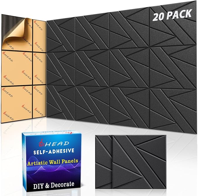 【20 Pack】 Acoustic Panels Self-Adhesive by Staytunedforournewproduct