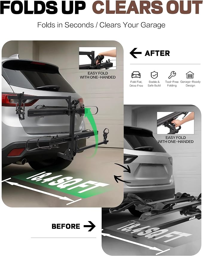 Young E-Bike Rack Hitch Mount Platform Style - Image 5