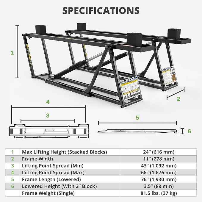 QuickJack 6000TLX Portable Car Lift - Image 7