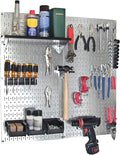 Wall Control 30-WGL-200GVB Galvanized Steel Pegboard Tool Organizer, Galv/Black by Wall+Control