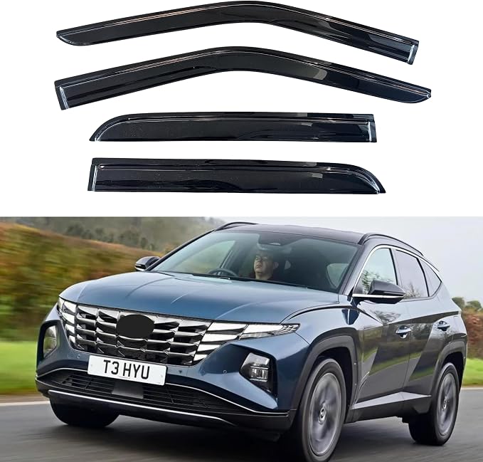 KPY Window Visors Rain Guards for 2016 2017 2018 2019 2020 2021 Hyundai Tucson by KPYBizConnect