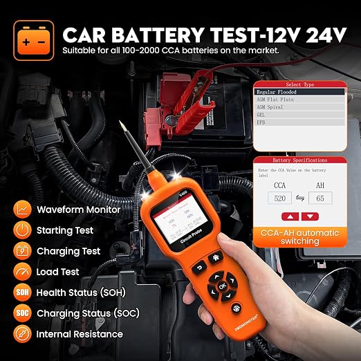 Power Circuit Probe Tool, Automotive Circuit Tester, 12-24V Electrical Short - Image 7