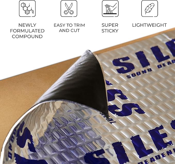 Siless 50 mil 52 sqft Car Sound Deadening mat - Image 4
