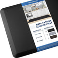 KitchenClouds Kitchen Mat Cushioned Anti Fatigue Rug 17.3"x60" Waterproof Non by KitchenClouds
