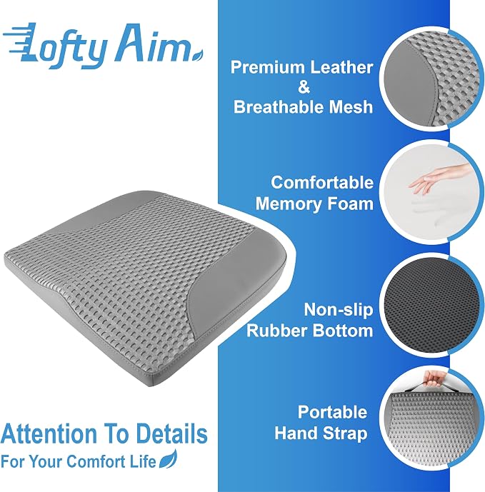 Car Seat Cushion, Comfortable Memory Foam Seat Pillow - Image 6