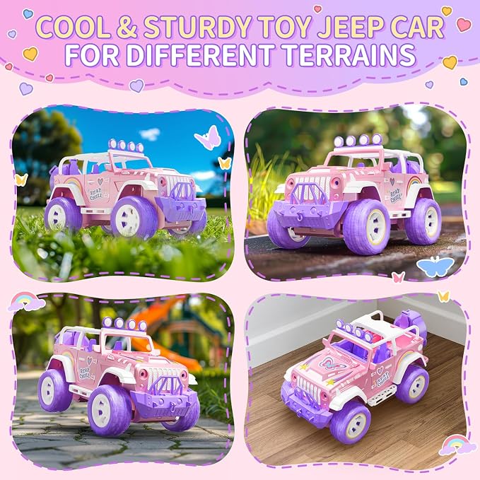 DEERC Pink Remote Control Car for Girls - Image 7