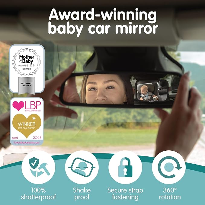 Onco Baby Car Mirror & Car Window Shades Bundle - Image 3