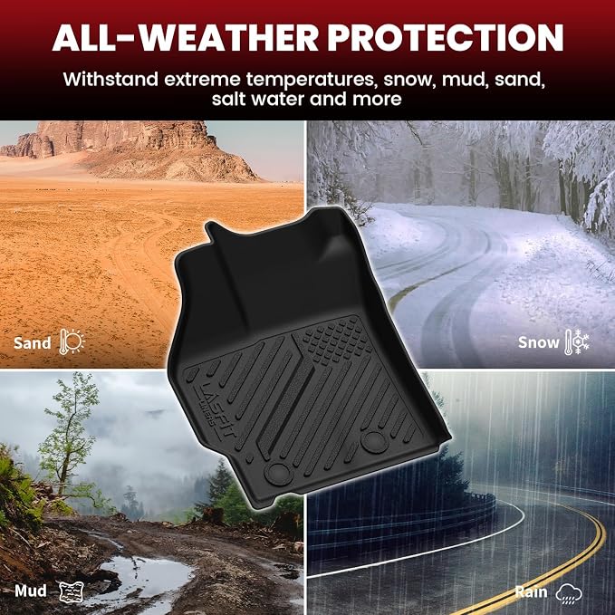 LASFIT Floor Mats & Cargo Mat for Toyota Prius 2010-2011, All Weather TPE - Image 7