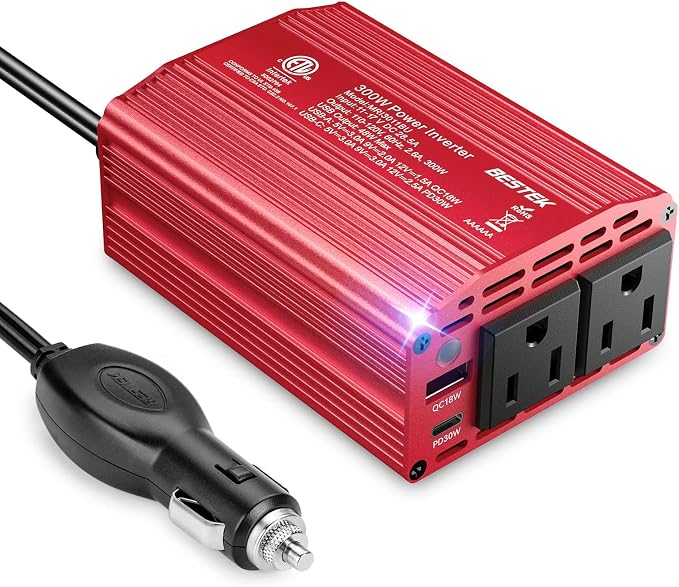 BESTEK 300W Car Power Inverter by BESTEK