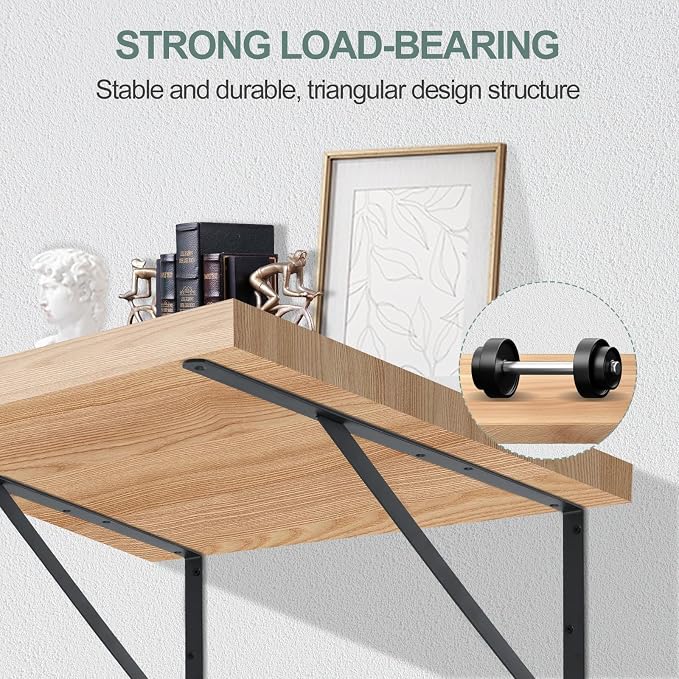 12 Pack L18 x H 12" Black Heavy Duty Shelf Brackets - Image 4