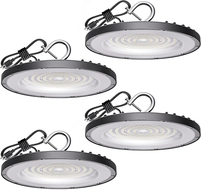 4 Pack UFO Led High Bay Light 150W, 4000K Daylight High Bay Led Light by Yihuven