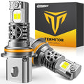 Latest Upgrade 9007/HB5 Light Bulbs, Ultra Brightness, Real 1:1 Halogen Mini by FAHRENTERMITORLEDLIGHTING