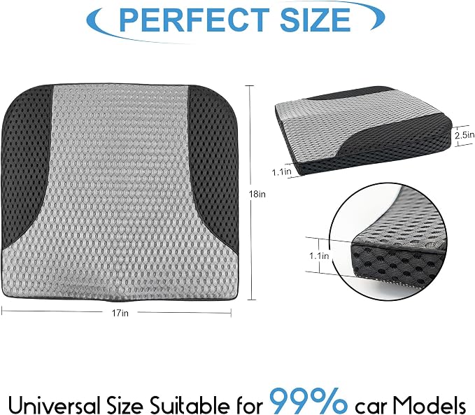 Car Seat Cushion, Comfortable Memory Foam Seat Pillow - Image 8