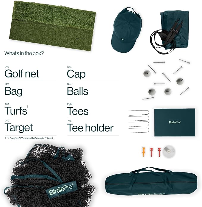 BirdiePro® - American Pro Golf Practice Net – 10x7ft Heavy Duty Golf Hitting - Image 2