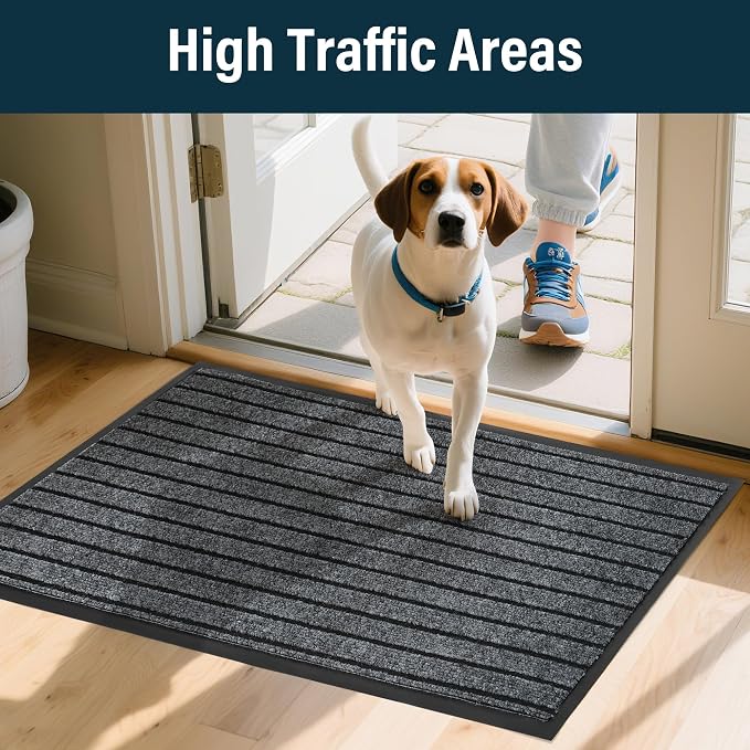 LotFancy 30" x 17" Set of 2 Front Door Mat - Image 8