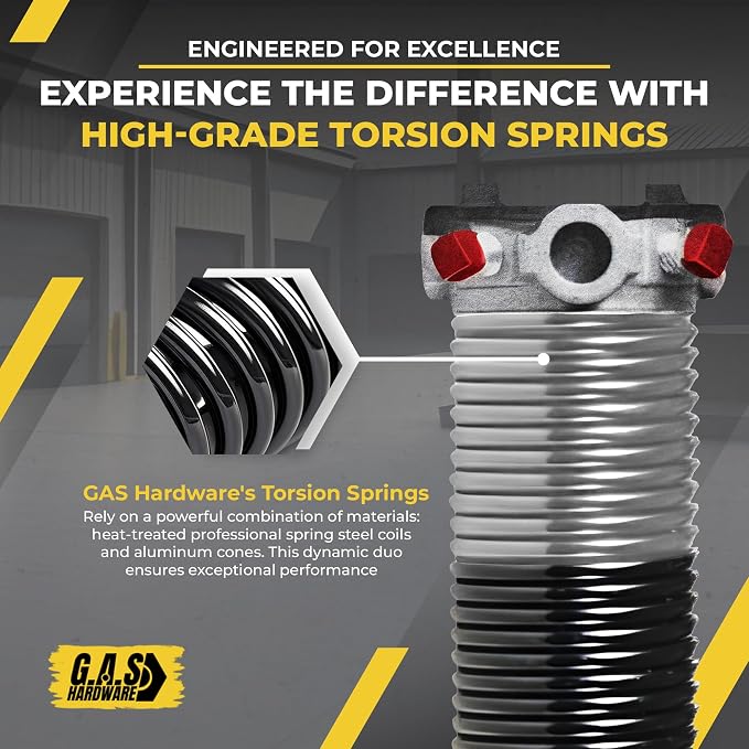 Garage Door Torsion Springs 295x2x49 Includes 1” Steel Bearing, and Winding Bars - Image 6