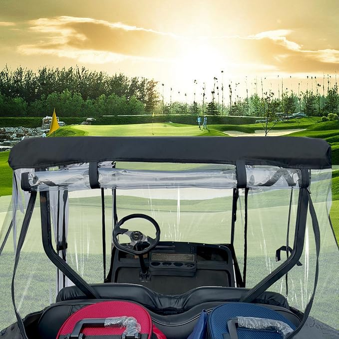 Golf Cart Enclosure Fit for EZGO TXT EZGO RXV 2 Passenger 2-Person Seaters - Image 7