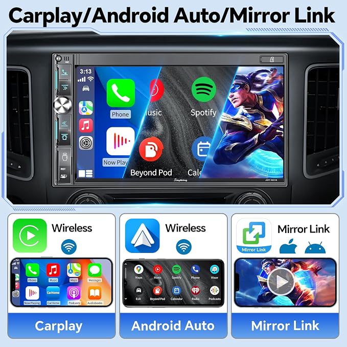 QLED Double Din Car Stereo - Image 2
